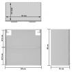 Hanging Glass Cabinet Concrete Grey 60x31x60 cm Engineered Wood