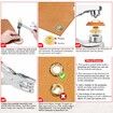 803Pcs Grommet Eyelet Pliers Kit,0.25 Inch 6mm Grommet Tool Kit with 800 Metal Eyelets with Washers in Gold and Silver,Eyelet Grommet Hand Press Kit