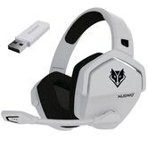 G06 Dual Wireless Gaming Headset with Microphone for PS5, PS4, PC, Low Latency Audio, 40-Hour of Playtime, 50mm Drivers (White)