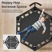 Foldable Mini Trampoline , 150KG Max Weight Capacity, Fitness Exercise Rebounder for Adults & Kids, Indoor/Outdoor Trampoline for Home Gym/Garden