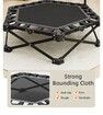 Foldable Mini Trampoline , 150KG Max Weight Capacity, Fitness Exercise Rebounder for Adults & Kids, Indoor/Outdoor Trampoline for Home Gym/Garden