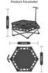 Foldable Mini Trampoline , 150KG Max Weight Capacity, Fitness Exercise Rebounder for Adults & Kids, Indoor/Outdoor Trampoline for Home Gym/Garden