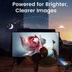 Mini 4K Portable Projector,180 Adjustable,Wi-Fi,USB Power Mode For Indoor Outdoor Movie,Game,Camping,Office Use Color Black