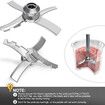 Replacement Paddle Blade Compatible with Ninja Creami NC300 Series Ice Cream Makers, Mixing Blade Paddle Replacement for Ninja NC299AMZ
