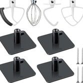 4 Pcs Stand Mixer Attachment Holders, Food Mixer Accessories Hooks Compatible with Kitchenaid All Stand Mixer Attachment