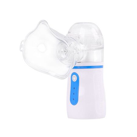 Portable Nebulizer with 3 Adjustable Speed, for Teens and Kids, Rechargeable Handheld Nebulizer for Breathing (Blue)