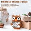Inspirational Emotional Positive Crochet Owl Support Easter Baskets Stuffer Gifts for Kids Daughter Son Teenagers