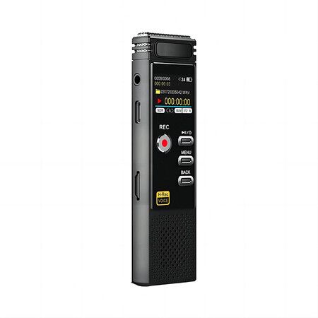 32GB Portable Voice Activated Recorder with MP3 Player, Variable Speed and Password, Upgraded Metal Casing Digital Tape Recorder for Lectures