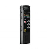32GB Portable Voice Activated Recorder with MP3 Player, Variable Speed and Password, Upgraded Metal Casing Digital Tape Recorder for Lectures