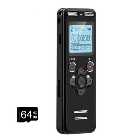72GB Digital Voice Recorder: 5220 Hours Voice Activated Recording Device for Lectures Meetings with Playback
