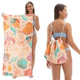 Quick Dry Pool Towels,2 in 1 Beach Towel Absorbent Camping Towels Fold in a Bag Storage Bag,Foldable,For Pool,Bathroom,Camp