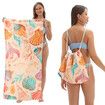 Quick Dry Pool Towels,2 in 1 Beach Towel Absorbent Camping Towels Fold in a Bag Storage Bag,Foldable,For Pool,Bathroom,Camp