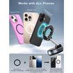 Upgraded 360 Degree Vacuum Magnetic Phone Holder,Magnetic Car Phone Mount,Hands-Free Suction Cup Phone Holder,Car Mount