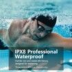 Swimming Headphones,Bone Conduction Headphones Bluetooth 5.4, IPX8 Waterproof, 32G Memory Sports Headphones