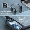 Swimming Headphones,Bone Conduction Headphones Bluetooth 5.4, IPX8 Waterproof, 32G Memory Sports Headphones