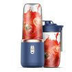 Blue Portable Juicer Small Juice Cup Multifunctional Includes 2 Cups for Students & Household Use