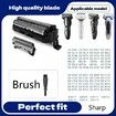 Men's Shaver Replacement Outer Foil and Inner Blades compatible for Panasonic ES9087 ES9068 ES8101 ES8103 Electric Shaver Head Cutter Blade Set