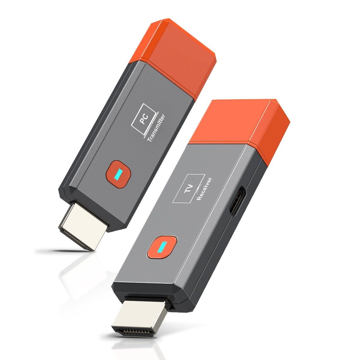 Wireless HDMI Transmitter and Receiver,165ft/50m Wireless HDMI for 4K Decode Input 1080P Output,Plug and Play,Wireless HDMI Transmitter and Receiver