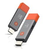 Wireless HDMI Transmitter and Receiver,165ft/50m Wireless HDMI for 4K Decode Input 1080P Output,Plug and Play,Wireless HDMI Transmitter and Receiver