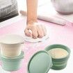 4Pcs Pizza Bread Dough Proofing Box Silicone Stackable Fermentation Container with Lid Food Storage Box Baking Accessories