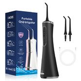 Cordless Advanced Water Flossers for Teeth, 5 Cleaning Modes Rechargeable Power Dental Flosser 2 Replacement Jet Tips IPX 7 Waterproof, Black