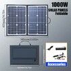 1000WSolar Panel Kit Complete Camping Foldable Solar Power Station MPPT Portable Generator Charger 18V for Car Boat Caravan Camp