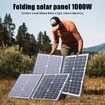 1000WSolar Panel Kit Complete Camping Foldable Solar Power Station MPPT Portable Generator Charger 18V for Car Boat Caravan Camp