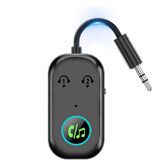 Bluetooth Transmitter Receiver, 3.5MM to Bluetooth 5.3 Transmitter, 2 in 1 Airplane Bluetooth Adapter for Headphone, TV
