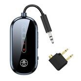 Bluetooth 5.4 Airplane Transmitter Adapter for Supports 2 Headphones, AirPods, 2 in 1 Wireless Bluetooth 3.5mm Aux Audio Transmitter, Receiver
