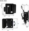 Cargo Trailer Lock RV Door Lock Zinc Alloy Entry Door Latch Lock Replacement Kit with 2 Keys for Travel Trailer Campers RV Truck Cargo Hauler