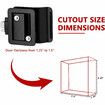 Cargo Trailer Lock RV Door Lock Zinc Alloy Entry Door Latch Lock Replacement Kit with 2 Keys for Travel Trailer Campers RV Truck Cargo Hauler