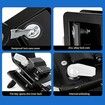 Cargo Trailer Lock RV Door Lock Zinc Alloy Entry Door Latch Lock Replacement Kit with 2 Keys for Travel Trailer Campers RV Truck Cargo Hauler