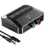 5.3 Bluetooth Receiver for Home Stereo, Bluetooth to RCA Adapter for Stereo Receivers AUX Bluetooth Adapter, NFC Enabled Bluetooth RCA Audio Adapter