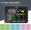 3-Way Weather Clock with 3 Temperature and Humidity Sensors Clock Alarm Weather Forecast Comfort