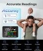 3-Way Weather Clock with 3 Temperature and Humidity Sensors Clock Alarm Weather Forecast Comfort