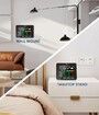 3-Way Weather Clock with 3 Temperature and Humidity Sensors Clock Alarm Weather Forecast Comfort