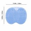 Shower Foot and Back Scrubber Mat, Wall Mounted Shower Foot Scrubber with Suction Cups, Massage Foot Cleaner for Shower (Blue)