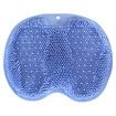 Shower Foot and Back Scrubber Mat, Wall Mounted Shower Foot Scrubber with Suction Cups, Massage Foot Cleaner for Shower (Blue)