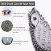 Shower Foot and Back Scrubber Mat, Wall Mounted Shower Foot Scrubber with Suction Cups, Massage Foot Cleaner for Shower (Gray)