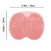 Shower Foot and Back Scrubber Mat, Wall Mounted Shower Foot Scrubber with Suction Cups, Massage Foot Cleaner for Shower (Pink)
