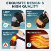 Cordless Heated Knee Massager, 3-in-1 Electric Knee Massager with Heat for Knee Elbow Shoulder Wrap with 3 Vibration & Heating Modes
