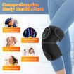 Cordless Heated Knee Massager, 3-in-1 Electric Knee Massager with Heat for Knee Elbow Shoulder Wrap with 3 Vibration & Heating Modes (Black)