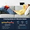 Knee Massager with Heat, Cordless Knee Massager with 3 Heating Levels, Knee Massager with Large LED Screen, Adjustable Straps and Timer