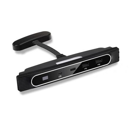 Model 3Y Docking Station Ambient Light, Car Charging Hub Central Control USB Hub