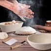 50 Piece Bread Baking Tools Set Rattan Banneton Basket Scraper Beater Cutting Set