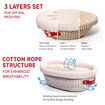 Oval & Round Bread Fermentation Basket Set With 34oz High-Temperature Resistant Glass Jar with Scale