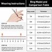 Smart Ring Tracker for Women & Men, Fitness Ring with Sleep & Motion Tracking, Touch Control,Compatible with iOS & Android (Silver,13#)