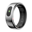 Smart Ring Tracker for Women & Men, Fitness Ring with Sleep & Motion Tracking, Touch Control,Compatible with iOS & Android (Silver,13#)