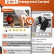 Red Light Knee Brace Vibration Knee Massage with 3-Level Massage Wireless Rechargeable Controller Near Infrared Heated Device for Knee Elbow Shoulder