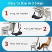 Foot Hammock for Plane Travel with Detachable Hardboard Portable Footrest for Air Travel Essentials Long Flight